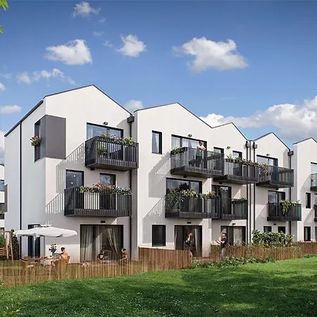 White 5 Min Airport Apartment Poznan